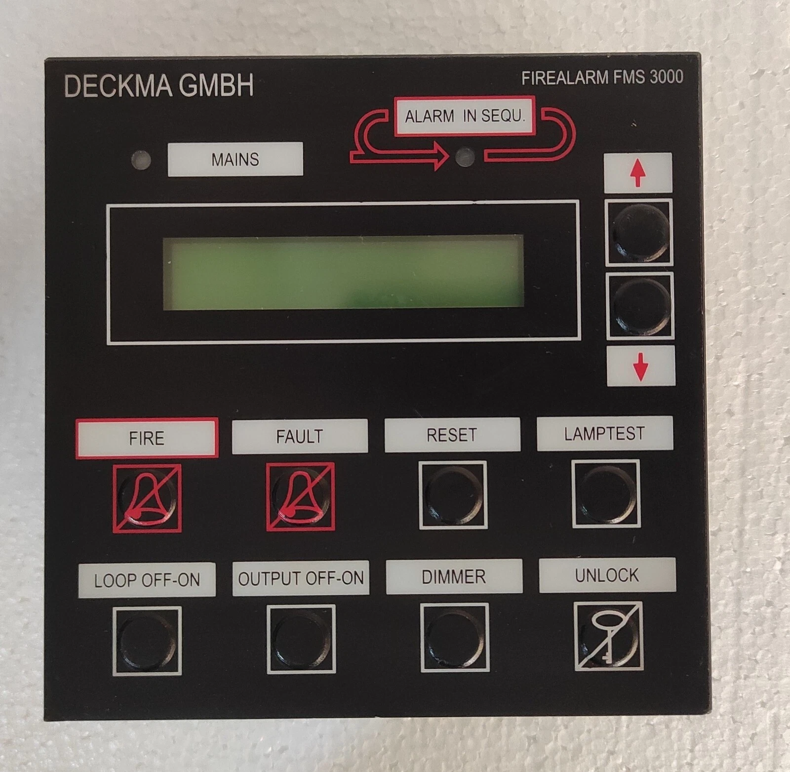Deckma FMS 3000 HT01-E6 GMBH Fire Alarm Main Panel FMS 3000 / Control Panel