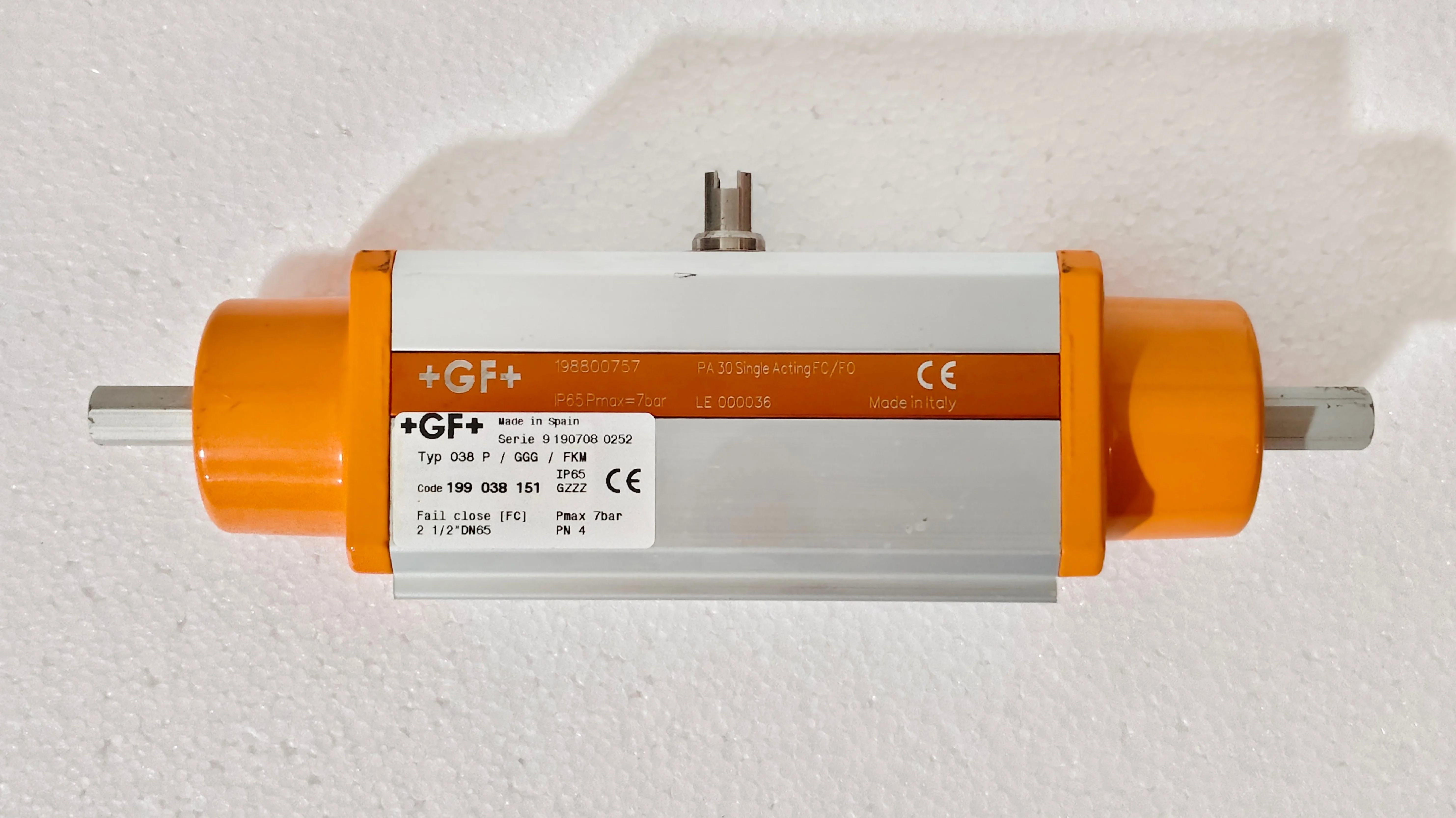 GeorgFischer GF+ 198800757 038P/GGG/FKM Pneumatic Actuator Code 199 038 151