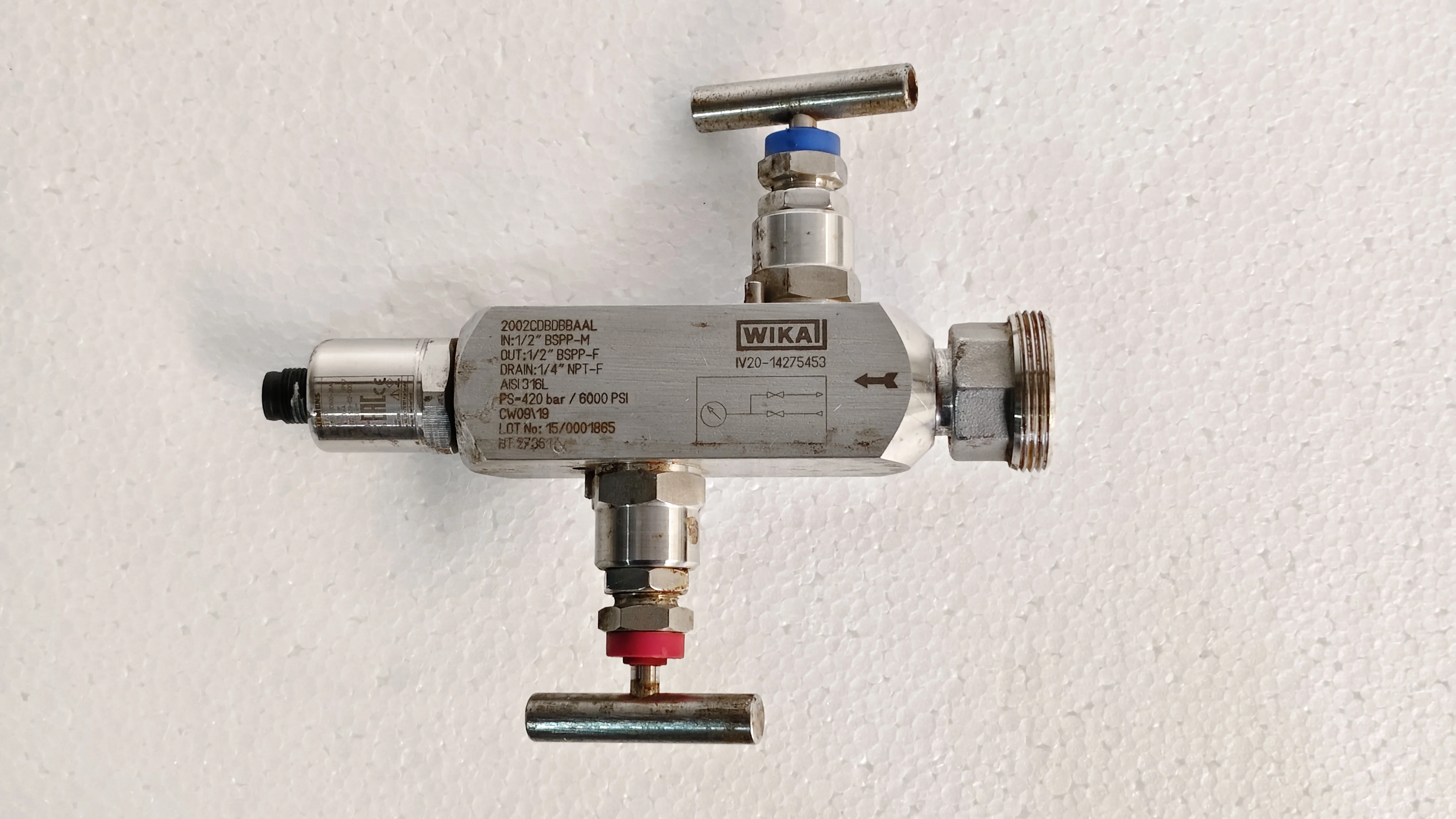 Wika IV20-14275453 Valve Manifold 420 Bar