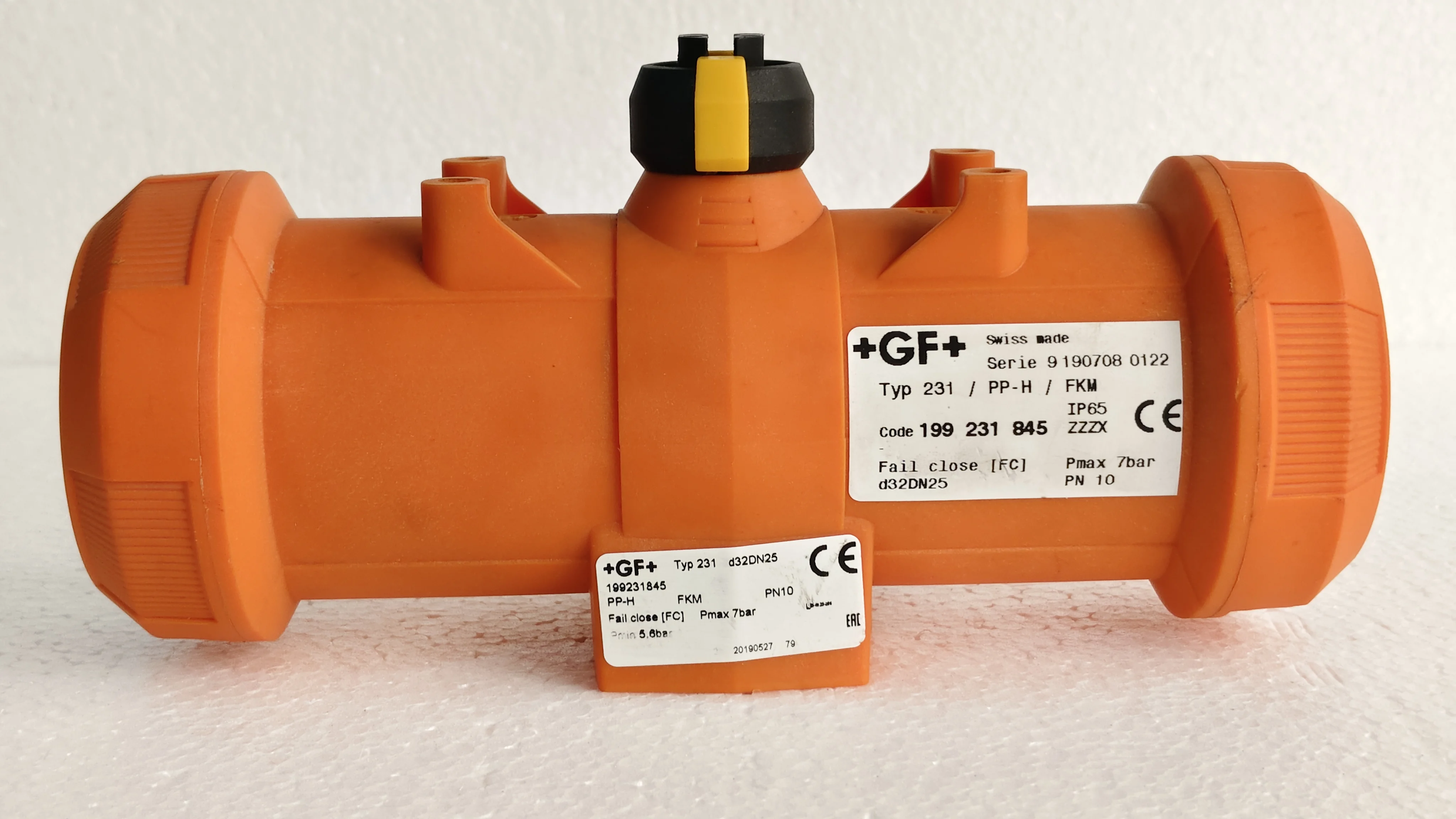 GeorgFischer GF+ 231 / PP-H / FKM Actuator Valve Code 199 231 845