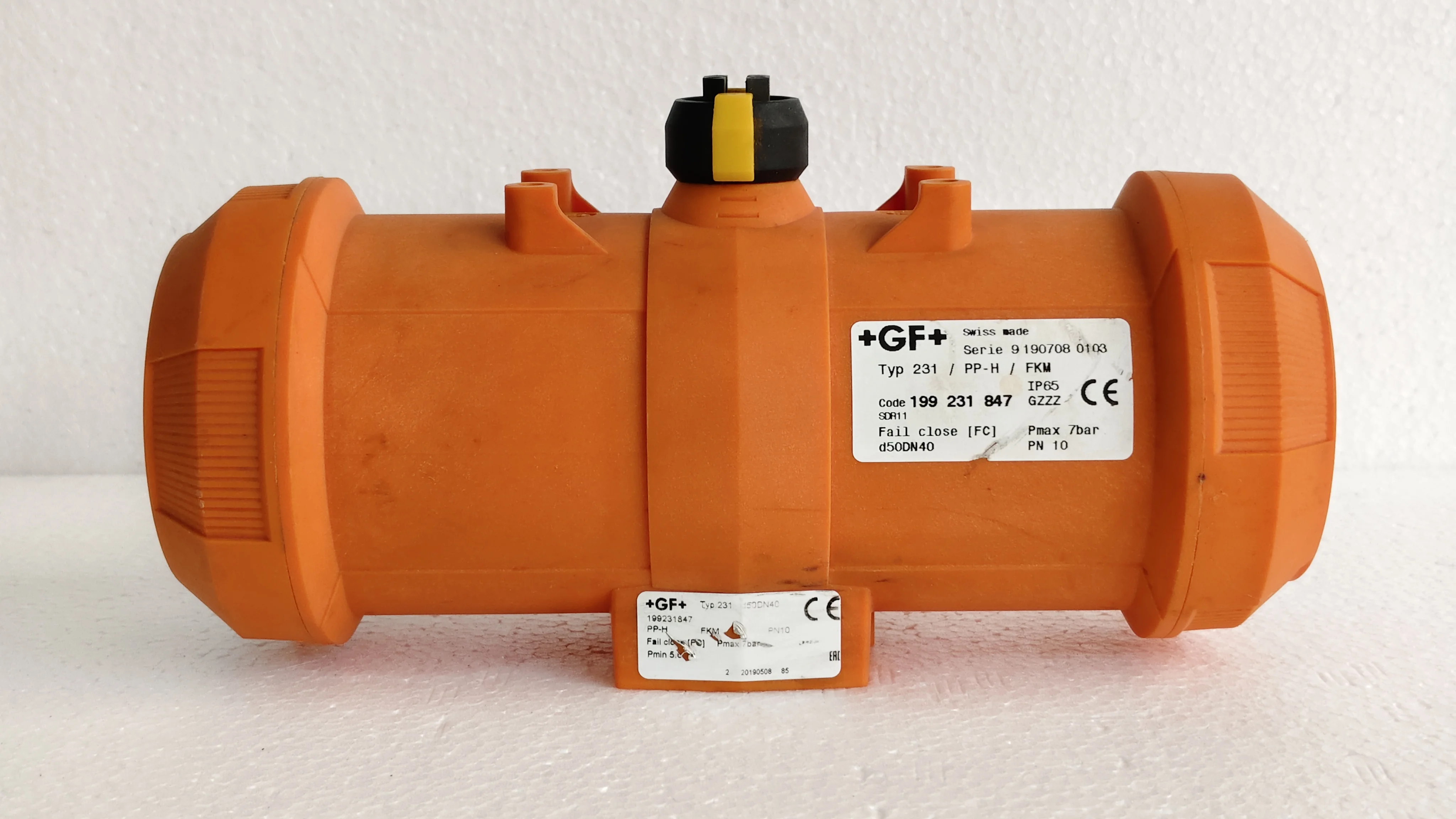 GeorgFischer GF+ 231 / PP-H / FKM Actuator Valve Code 199 231 847