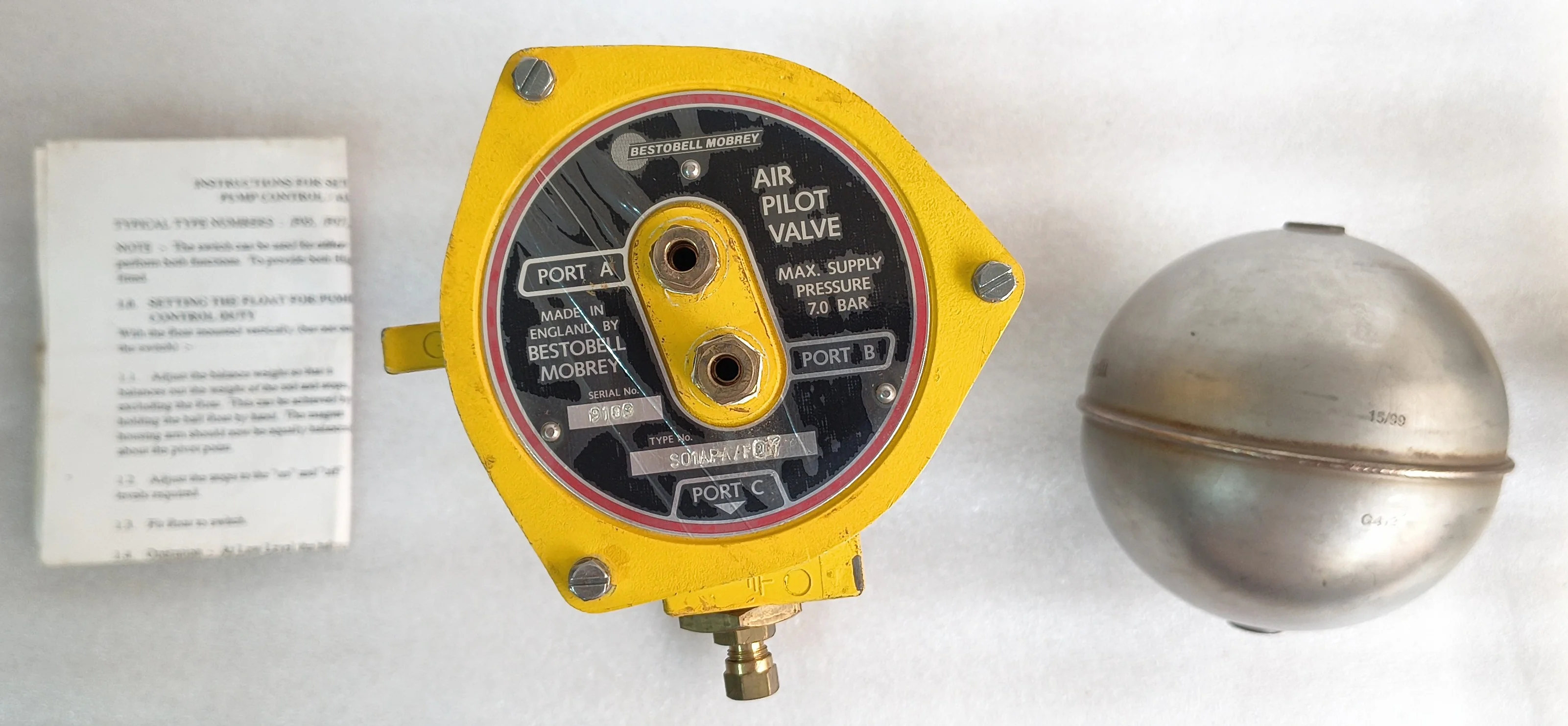 MOBREY S01APA/F07 AIR PILOT VALVE