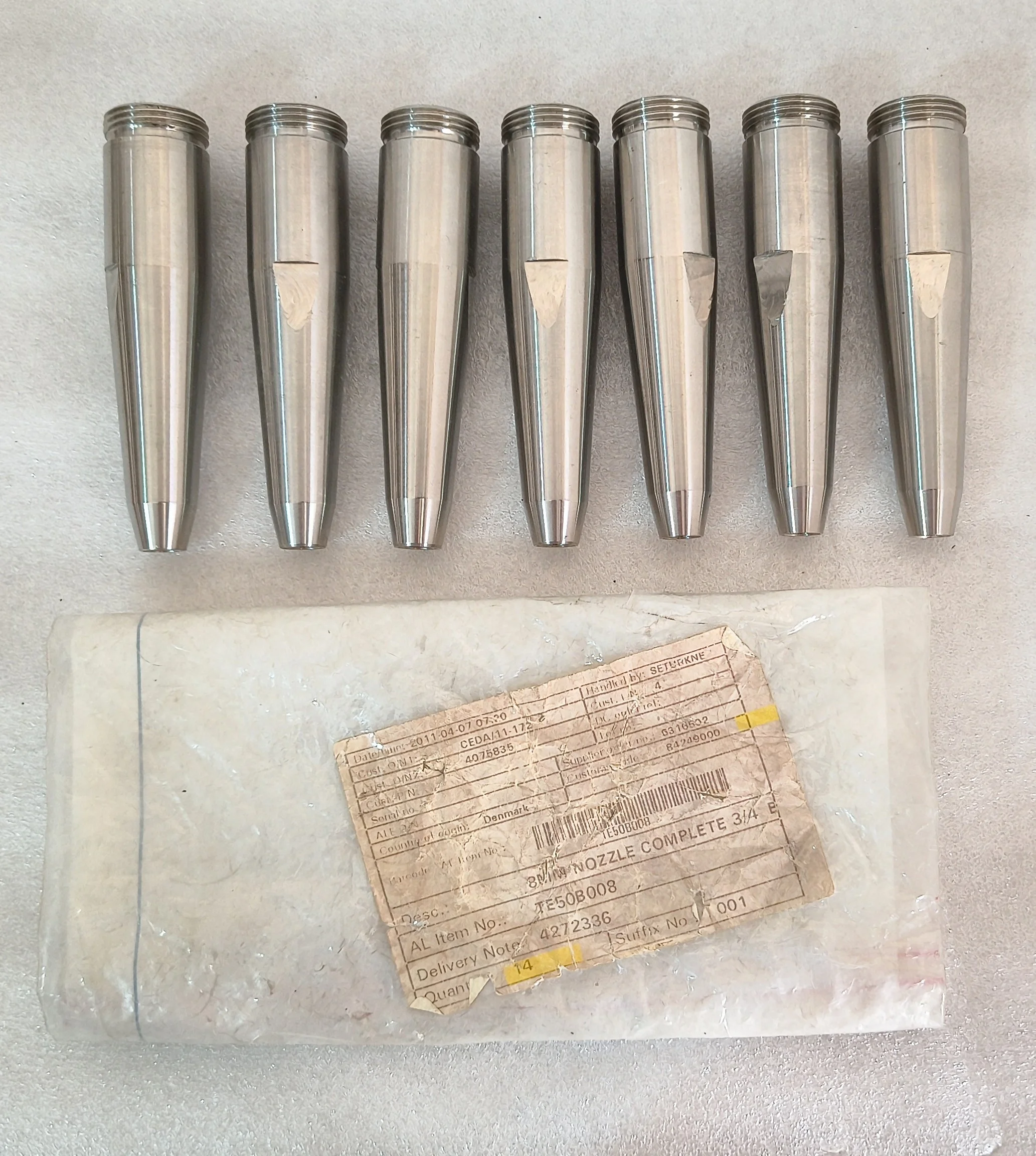 SCANJET TANK CLEANING MACHINE 8MM NOZZLE COMPLETE 3/4 E P/N TE50B008