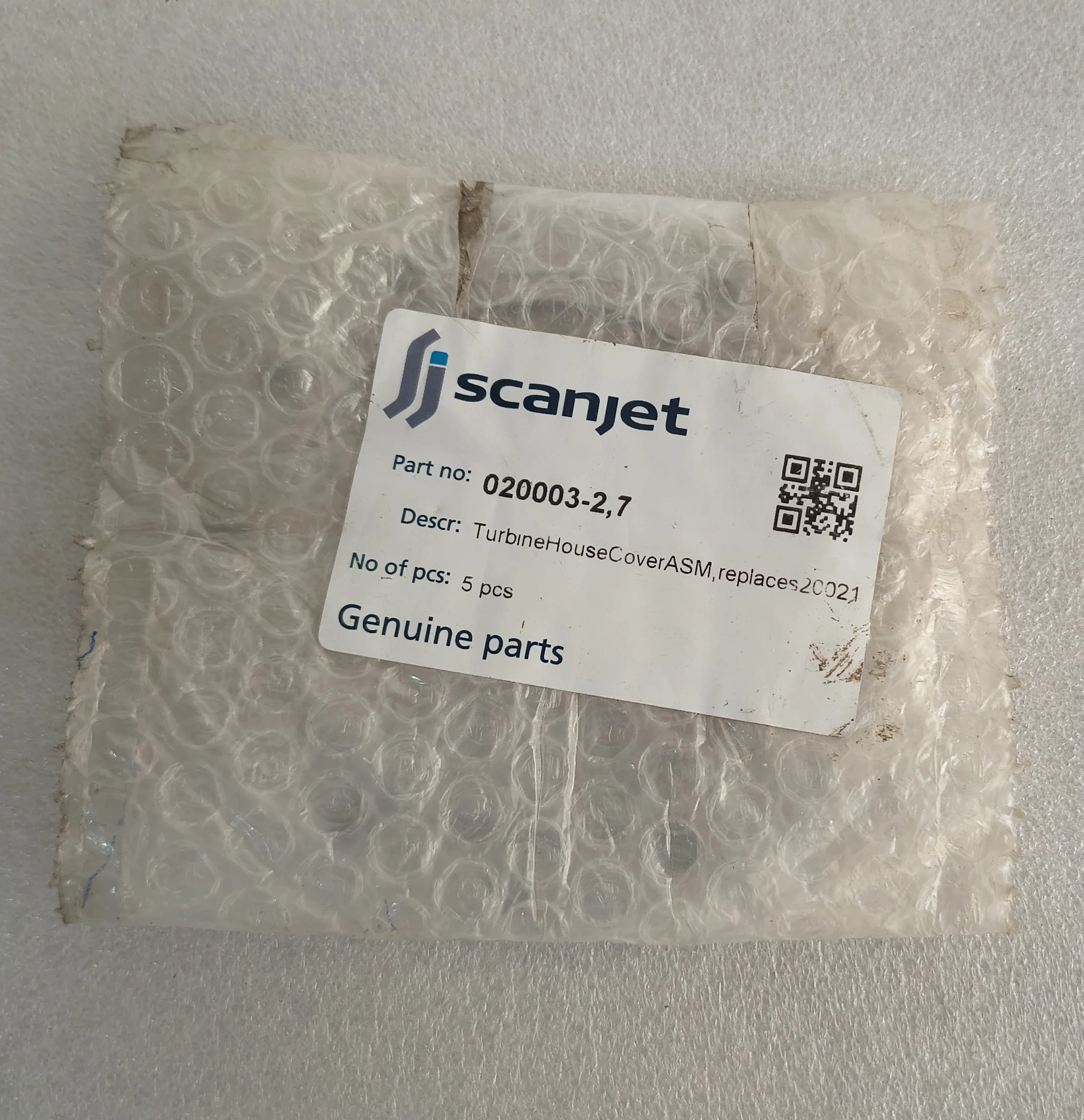 SCANJET TANK CLEANING MACHINE TURBINE HOUSE COVER ASM 020003-2,7