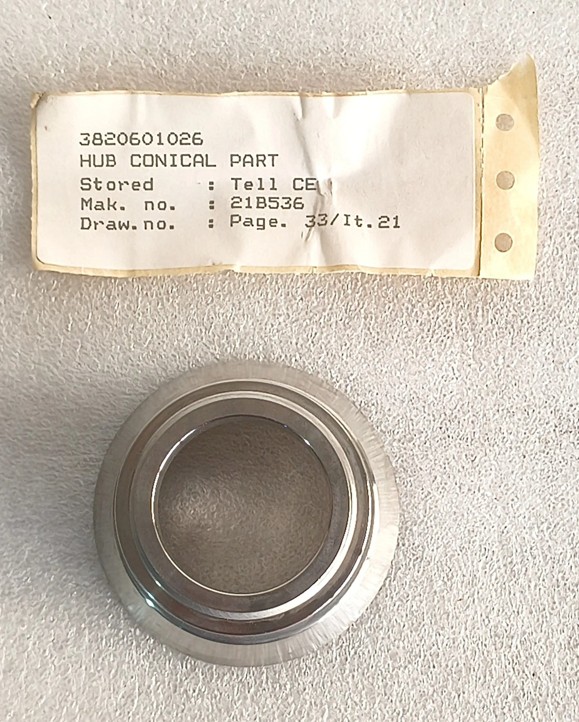 SCANJET TANK CLEANING 21B536 HUB CONICAL PART