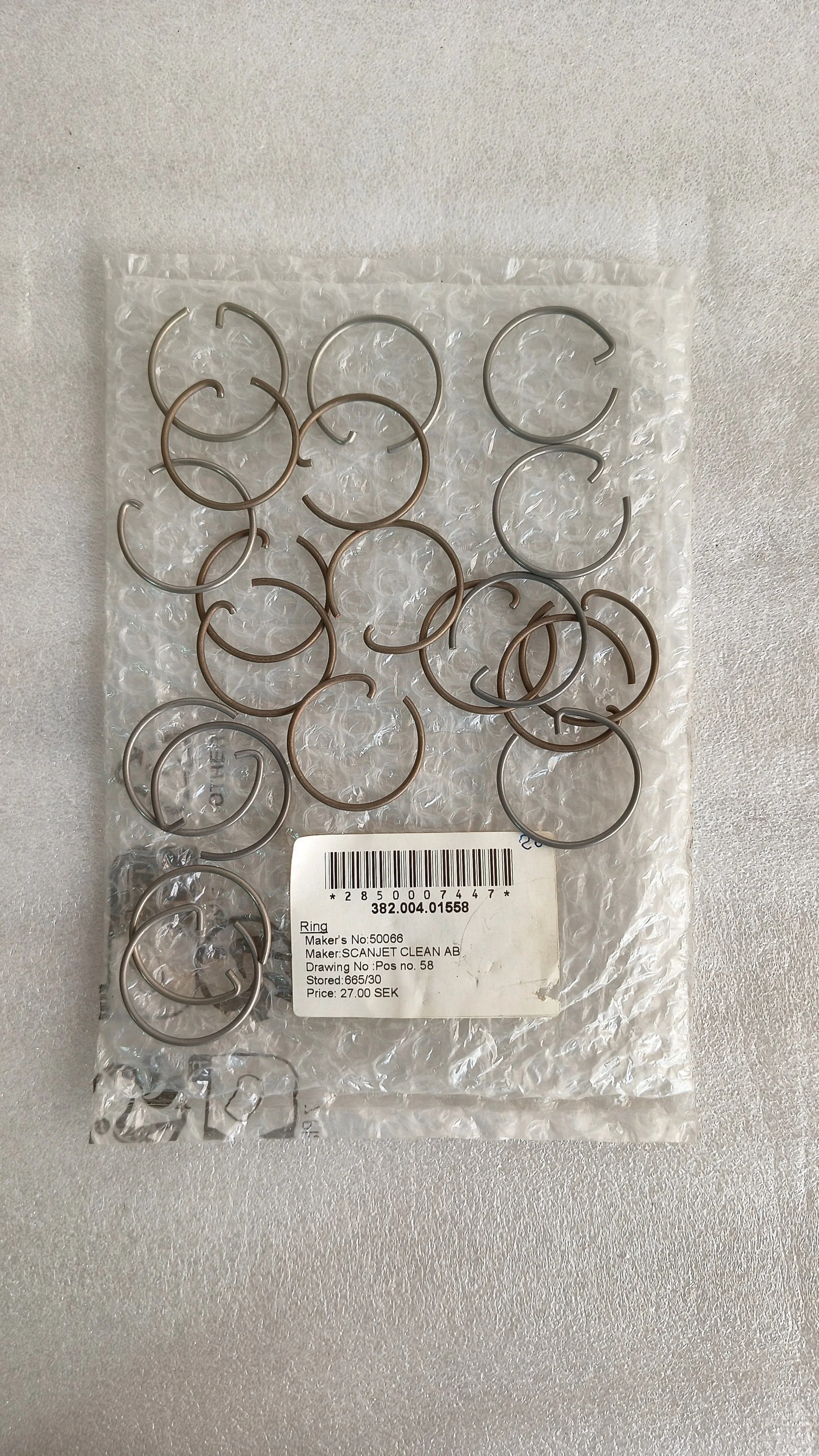 SCANJET TANK CLEANING 50066 RING LOT OF 20 PIECES