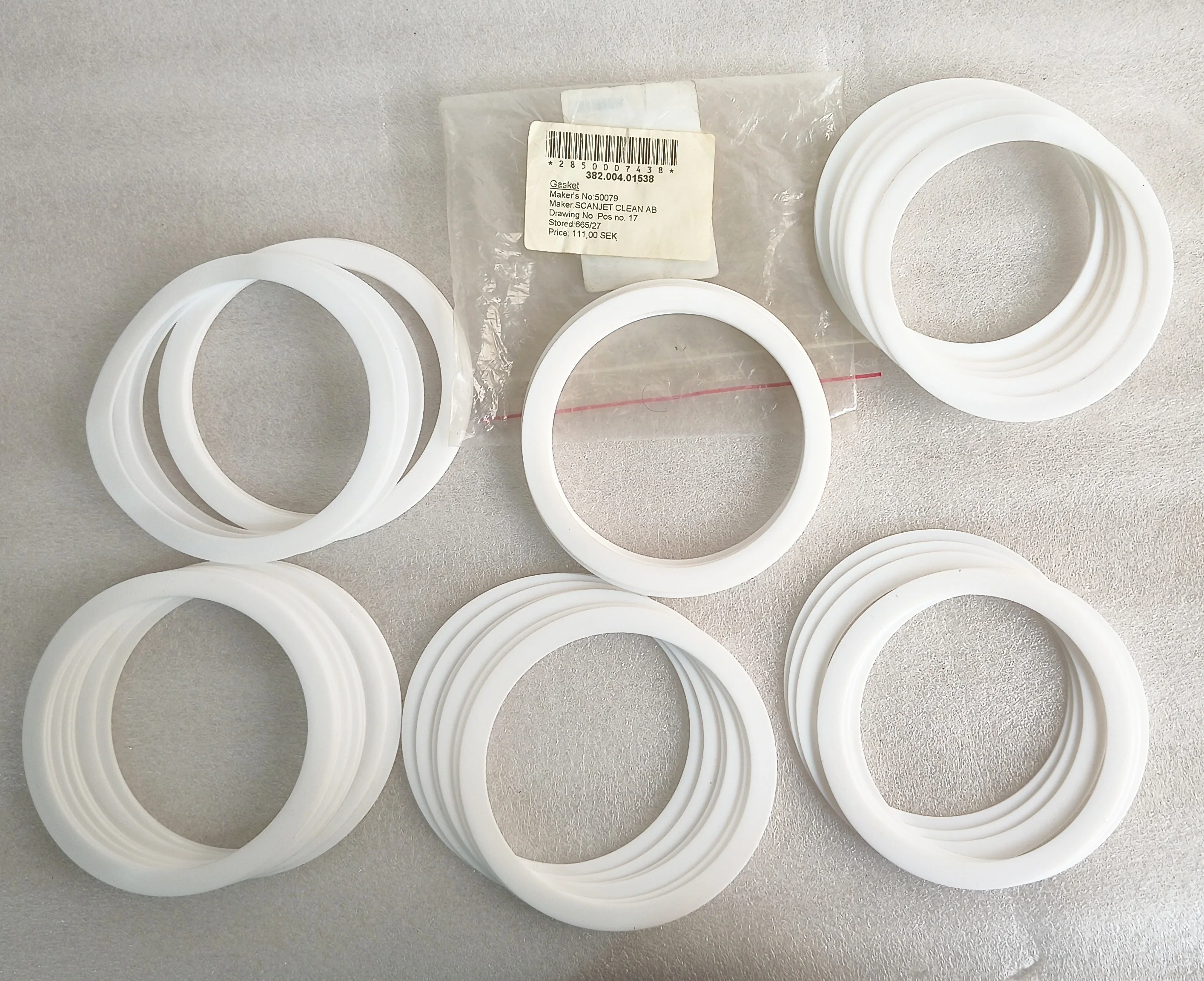 SCANJET TANK CLEANING MACHINE 050079 GASKET LOT OF 20 PCS