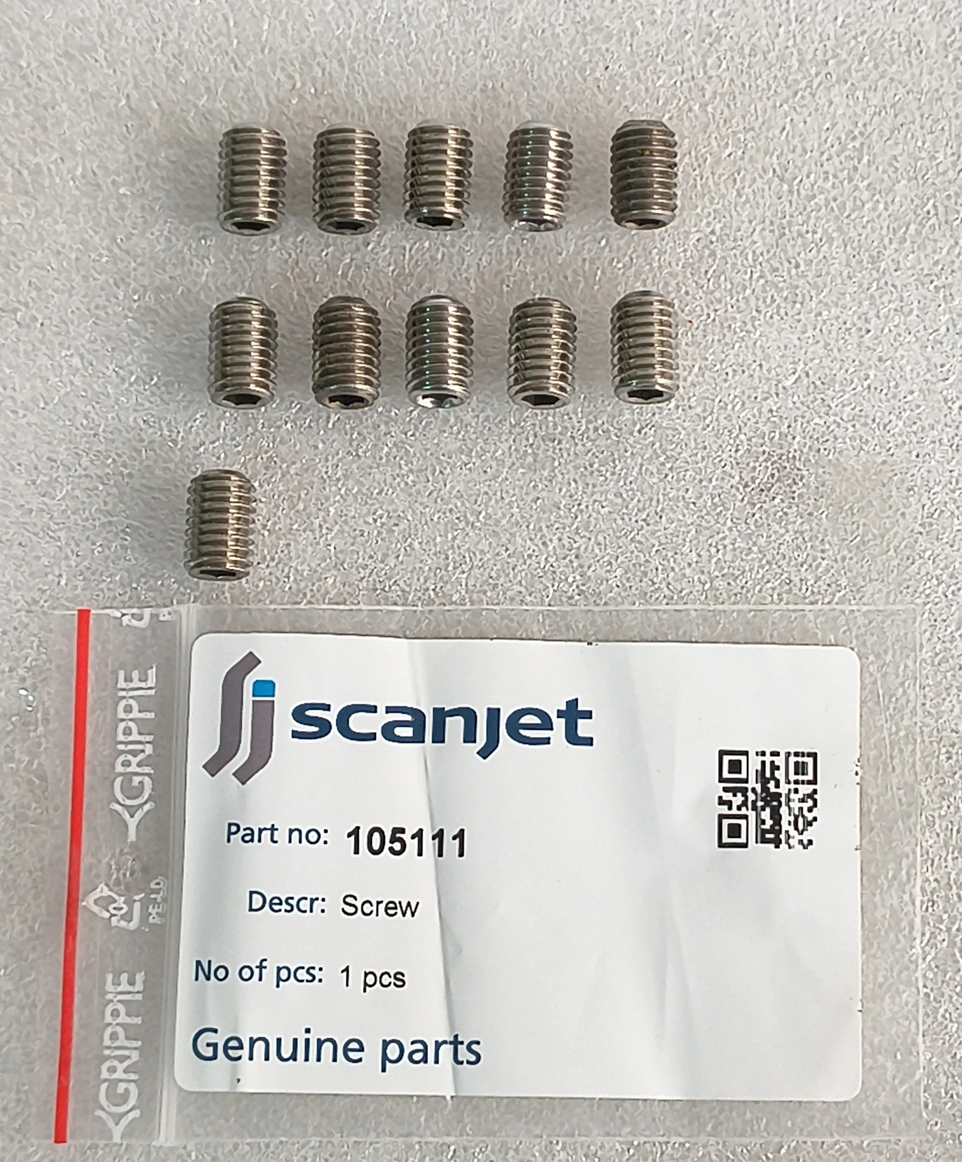 SCANJET TANK CLEANING MACHINE 105111 SCREW LOT OF 10 PCS
