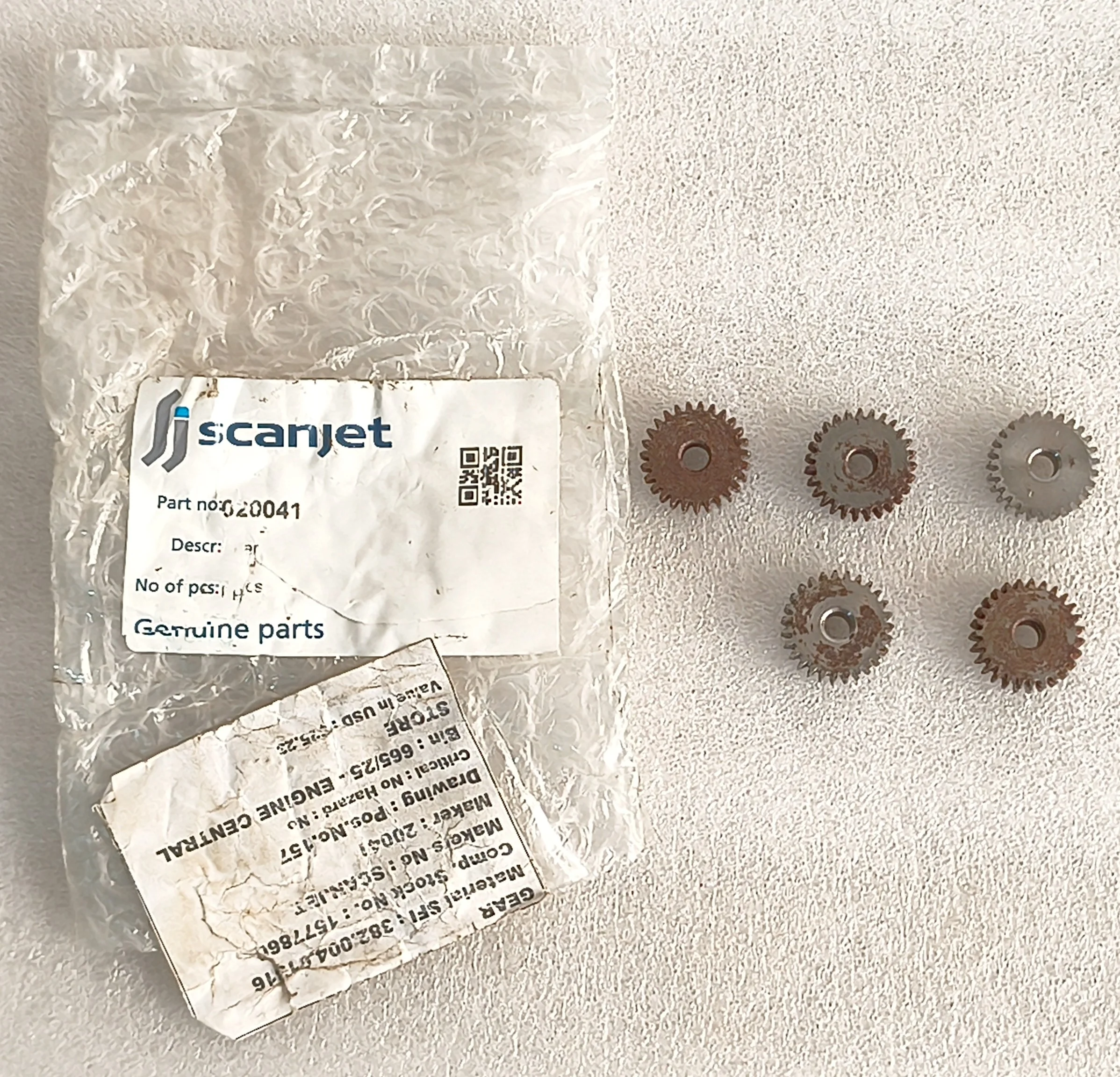 SCANJET TANK CLEANING 020041 GEAR LOT OF 5 PCS