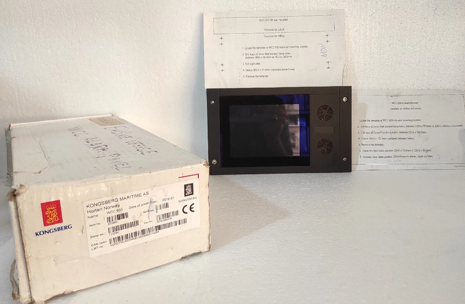 Kongsberg wcc600 / WCC 600 Watch Call Panel 373860 *New*