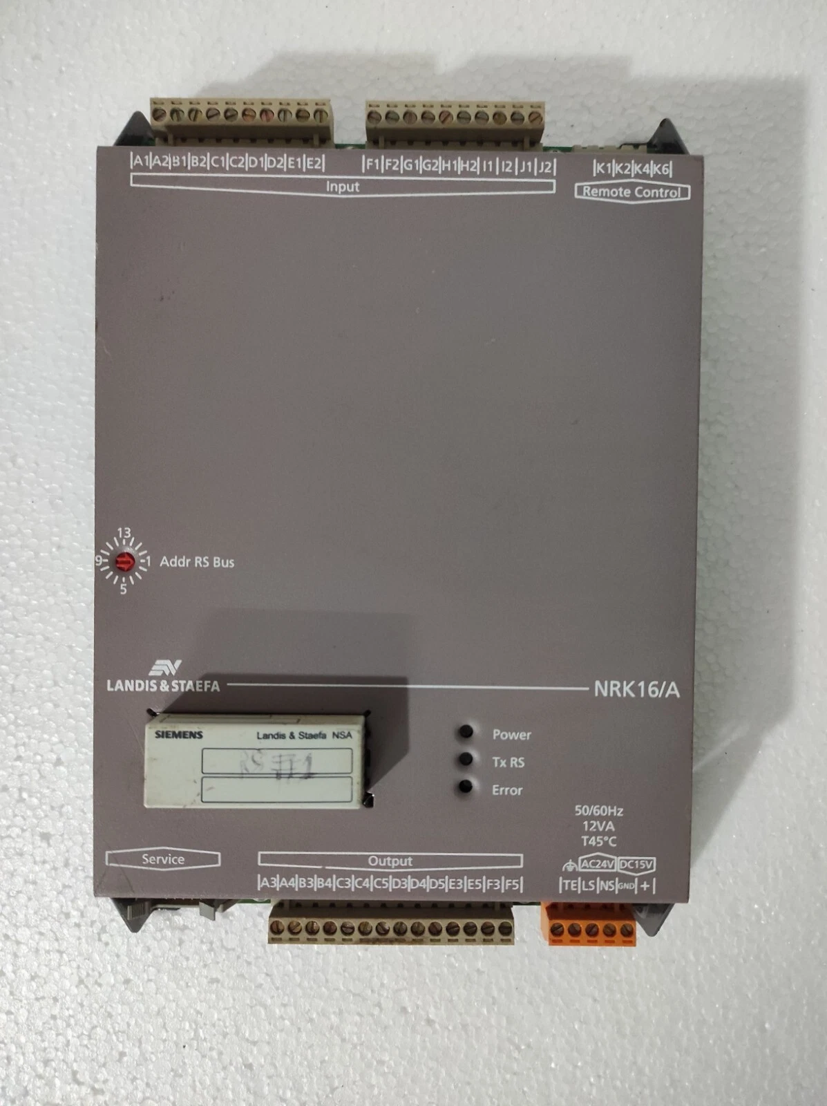 Siemens Landis & Staefa NRK 16/A Controller