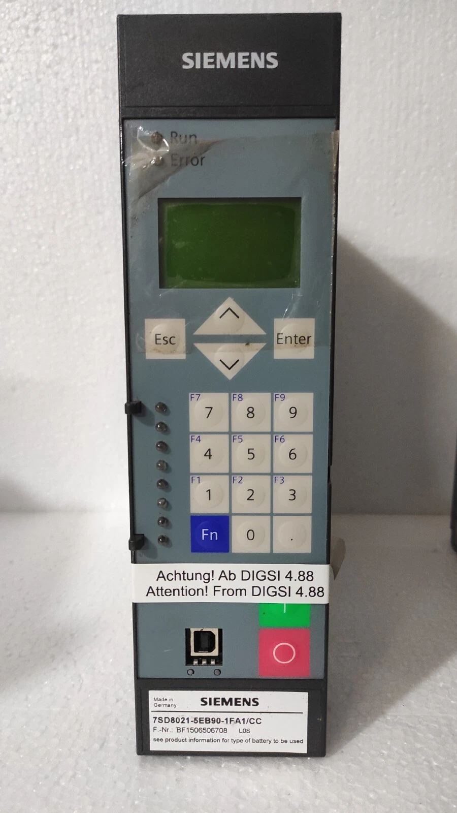 Siemens Siprotec 7SD8021-5EB90-1FA/CC Differential Protection Relay New