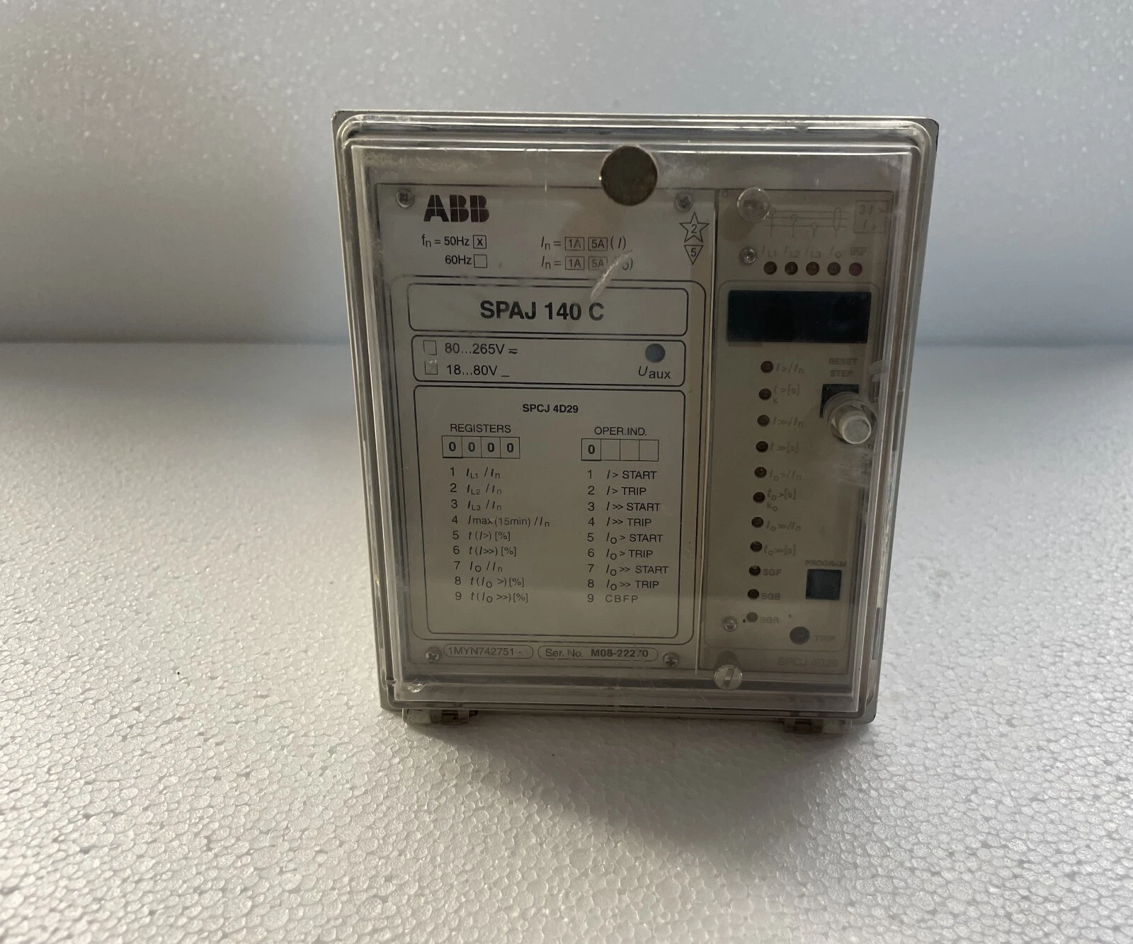 ABB spaj140c / SPAJ140C Overcurrent & Earth-Fault Relay
