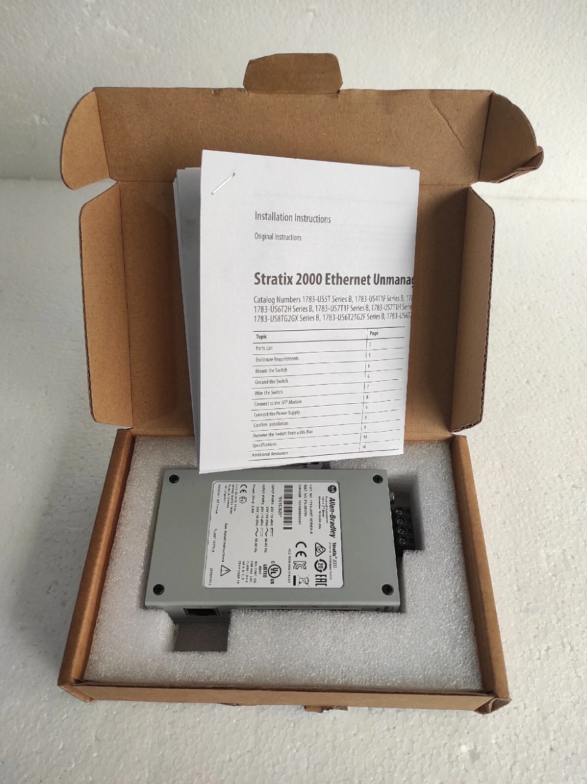 Allen-Bradley 1783-us5t / 1783-US5T Series B Switch New In Original Pack