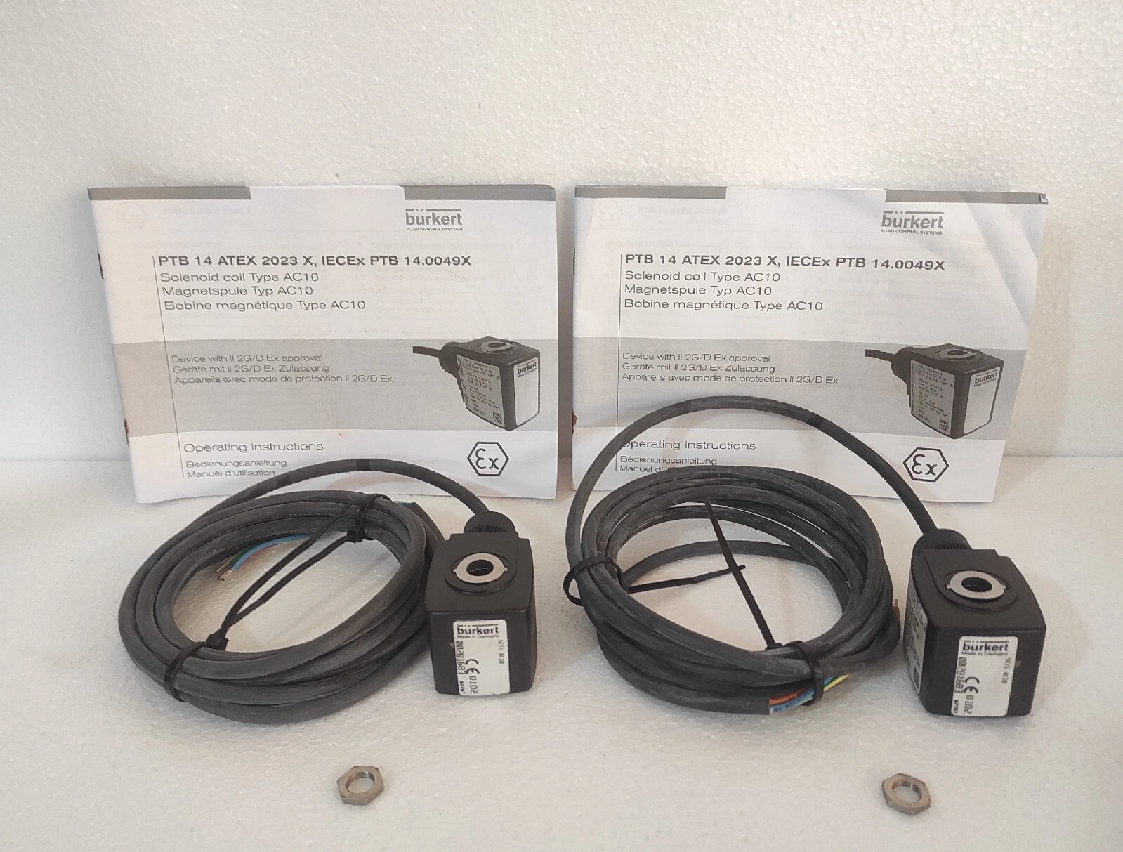 Burkert Set1 AC10 PTB 14 Atex 2023 X Solenoid Coil