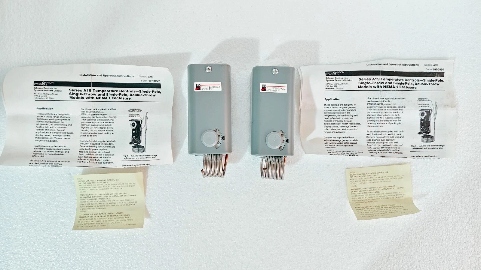 Johnson Control a19bbc-2c / A19BBC-2C Temperature Control