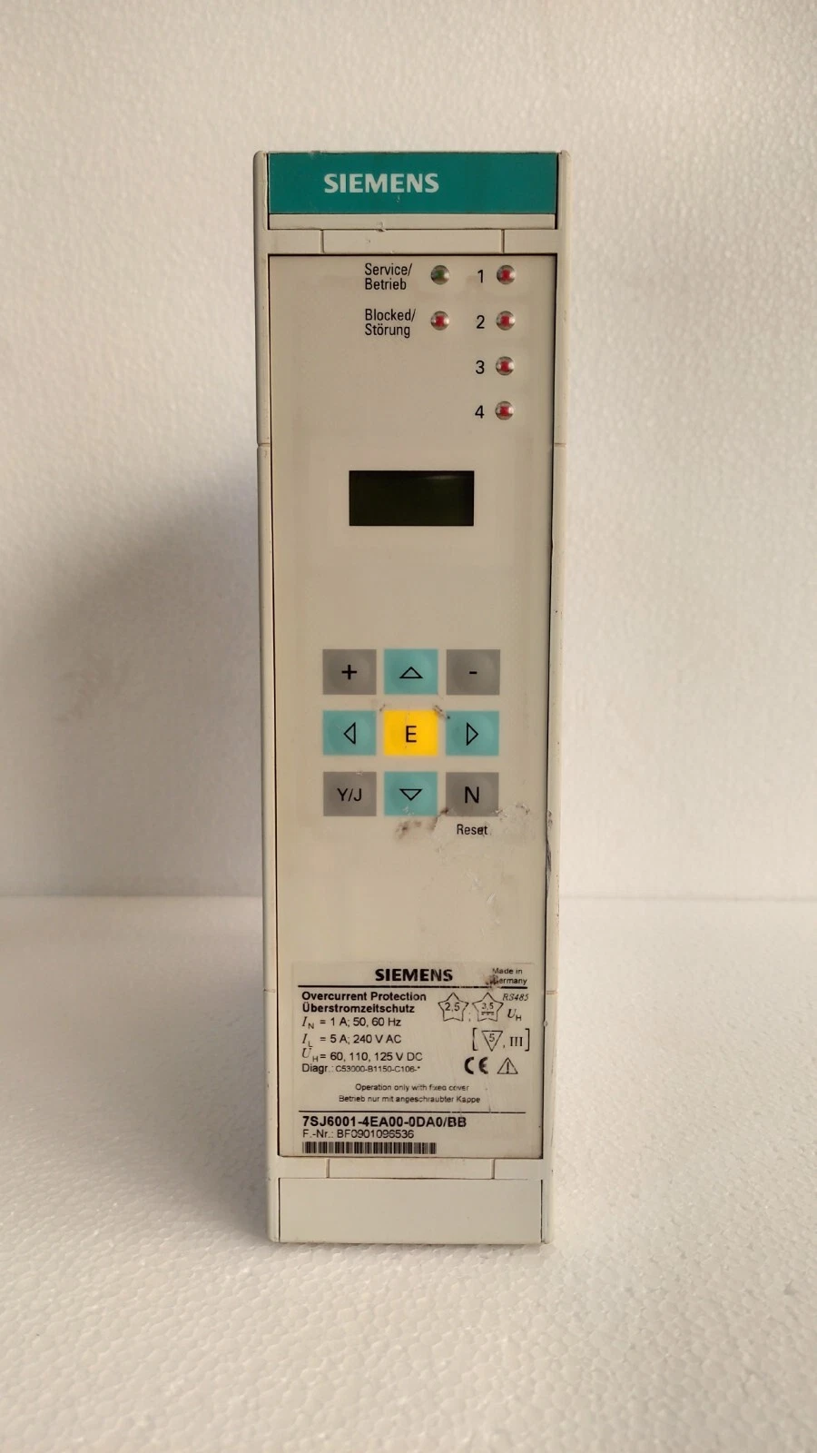 Siemens 7sj6001 / 7SJ6005-4EA00-0DA0/BB Over Current Protection Relay#1