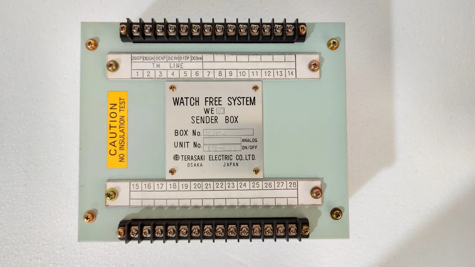 Terasaki Electric we 10 / WE10 Sender Box watch free system Box No. GSP 2