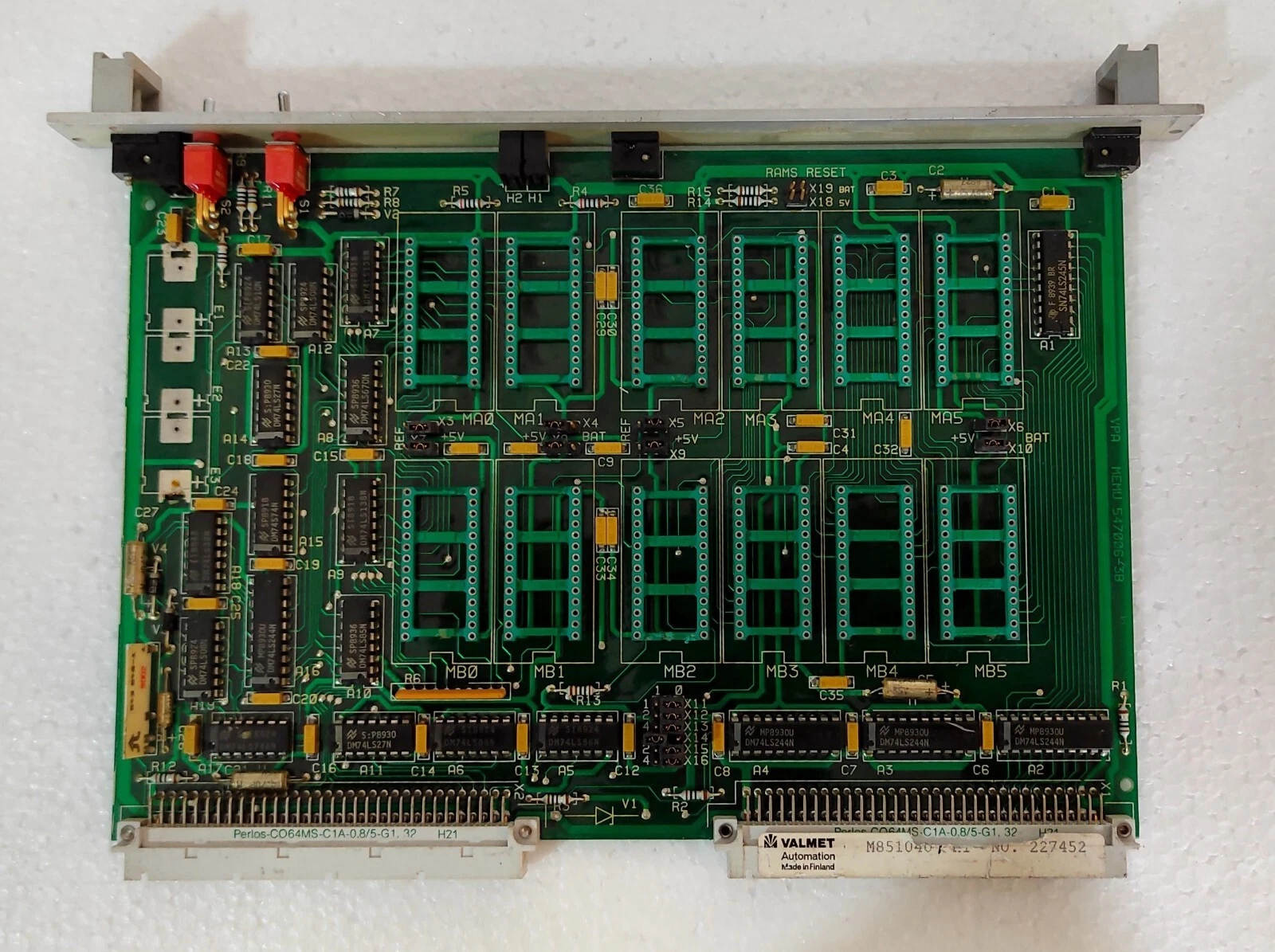 Valmet Vpa Memu 547006-3B Memory Board 328664